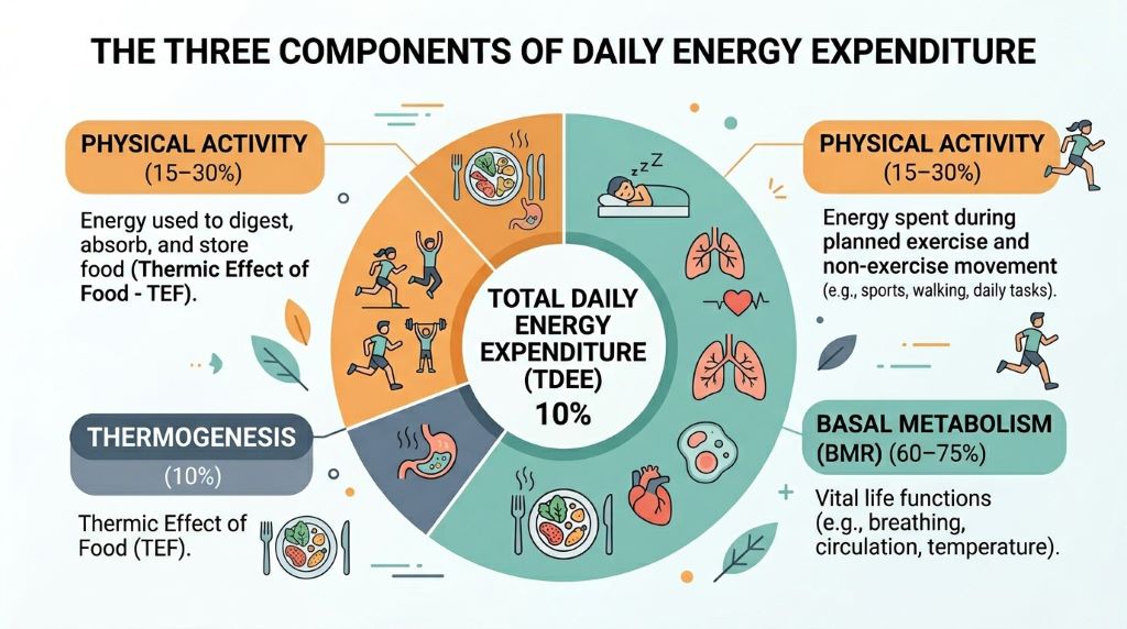 Energy Statistics in Humans